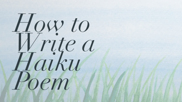 Image showing how to write a haiku poem concept