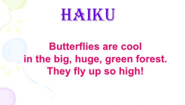 Image Showing A Haiku poem That Reflects Simplicity