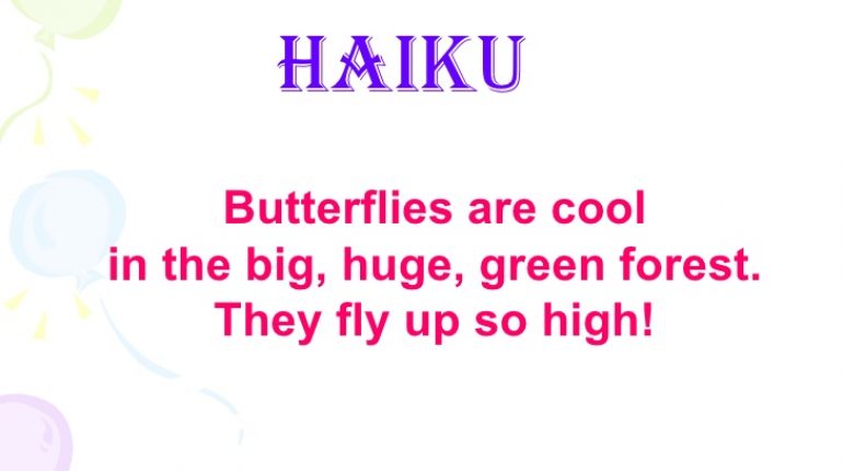 Image Showing A Haiku poem That Reflects Simplicity