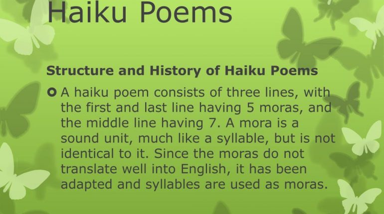 Image Represents the structure and history of haiku concept